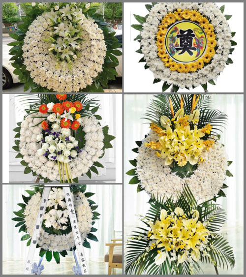 湖南永州祁阳县下马渡镇山川村花圈速递